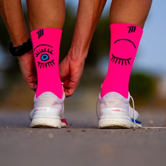 Hovedbilde Race Eye Rosa Løpesokker