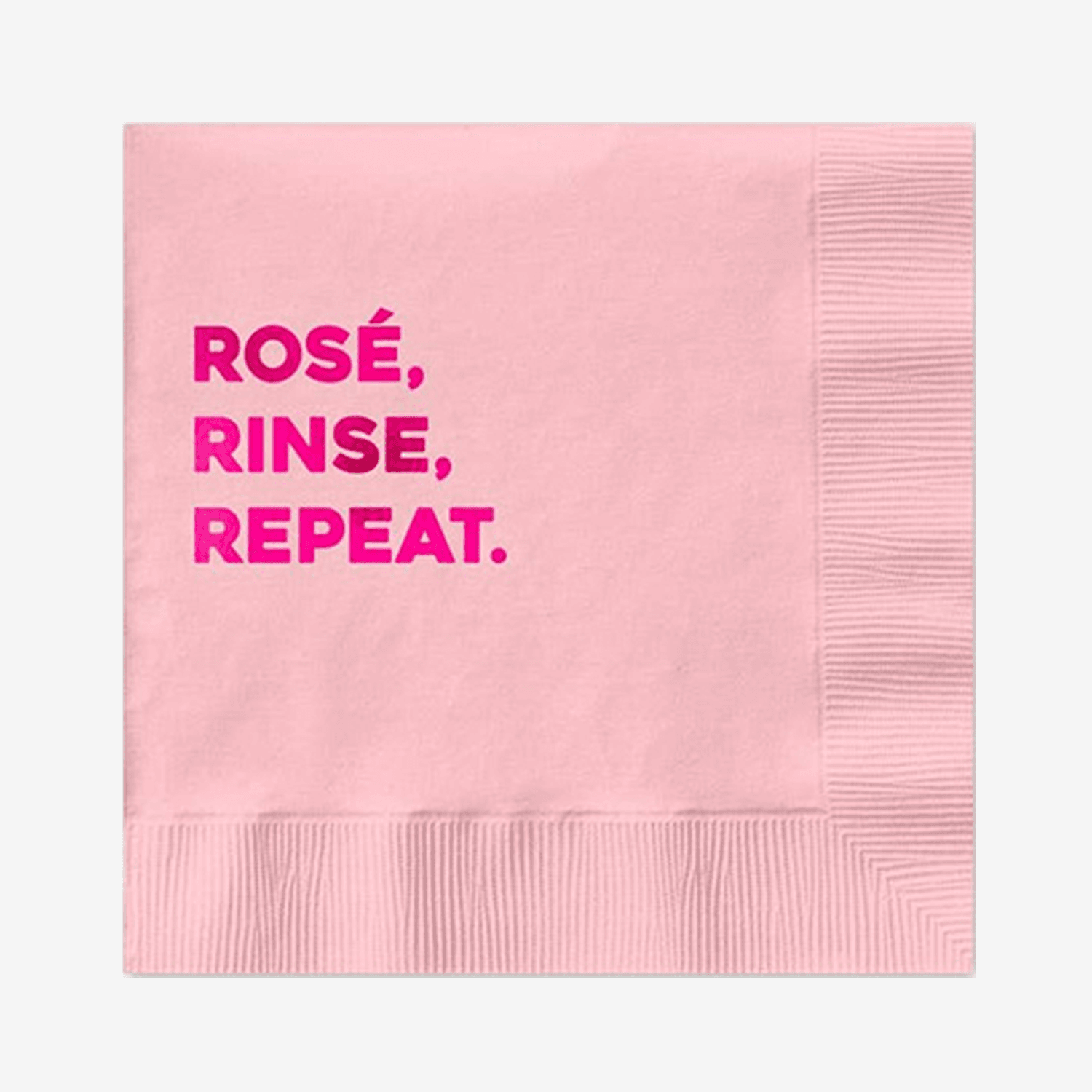 Fine rosa cocktailservietter med teksten
