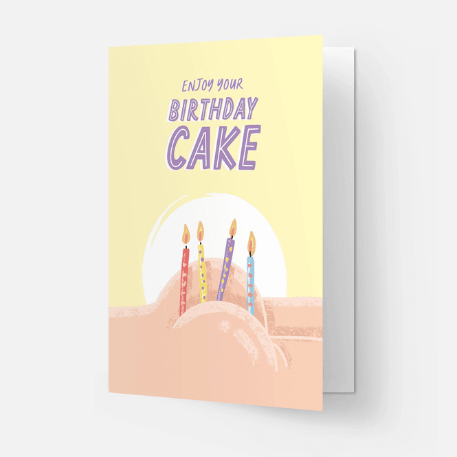 Hovedbilde Butt Cake Gratulasjonskort
