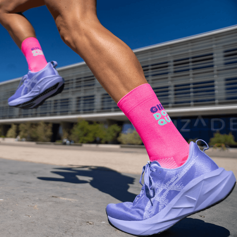 Girls Don’t Quit Rosa Løpesokker